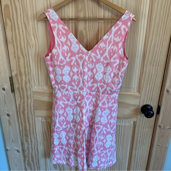 Gap Fit Flare Linen Ikat Dress. Size 8. - Picture 4 of 11